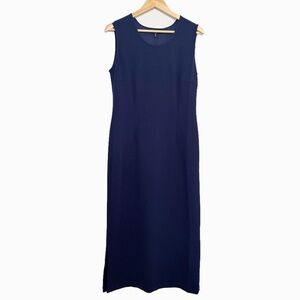 Ming Wang Stretch Deco Crepe Sheath Midi Dress NEW